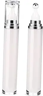 HONITANO 2Pcs Refillable Roller Bottles Travel Containers with Leak Resistant Sealing Essential Oil Dispenser for Skincare and Makeup Use Sturdy Design