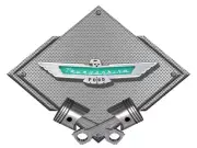 1957 Ford Thunderbird Emblem Badge Heavy Duty Metal Sign 25" X 19" Silver