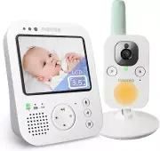 Nannio Hero 3 Baby Monitor Camera with Baby Night Light and Vibration Option, 2-