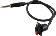 Snblzhef 6.35mm Female Panel Mount to 6.35mm Male Connector Cable 6.35mm Female Socket to 6.35mm Male Headphone Extension Cable