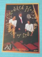 CROWDED HOUSE - TEMPLE OF LOW MEN - LAMINATED PROMOTIONAL POSTER