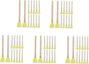 5sets Gentle Art Sponges Wooden Handles Boys and Girls Paint Sponges for Art Projects 30pc*5