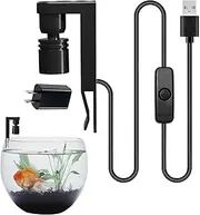 Planted Aquarium Light, USB Fish Light 360 Degree Adjustable Aquarium Spotlight, Fish Tank Accessories with Waterproof Lampshade Moving Lamp for Terrarium
