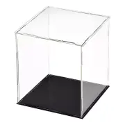 1Pcs Acrylic Display Case Box Transparent Dustproof Showcase 7.9x7.9x9.8 Inch