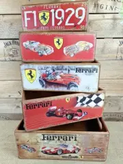 Rustic Decorative Ferrari super car storage Boxes crate