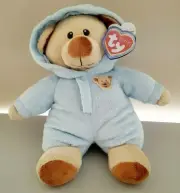 TY Pluffies- Baby Bear Blue 2016 #32130 New w/Tag & Tag Cover 10 Inch