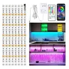 8 PCS RGB under Cabinet Lighting Kit App and Remote Control Led Strip Lights M