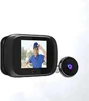 Digital Door Viewer Peephole Door Camera Doorbell 2.8-inch Night Vision Photo Shooting Digital Door Monitoring Fit for Home Security(Silver)