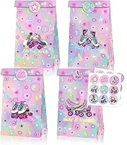 Ylimaf Roller Skate Party Bags Roller Skating Party Decorations Include Skating Bags Stickers Roller Skate Birthday Party Supplies