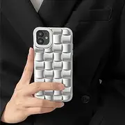 Weave Pattern Soft Silicone Phone Case for iPhone 13 Pro Max 14 11 12 Mini X XS XR 6S 7 8 Plus SE Matte Shockproof Cove,9,for iPhone 14