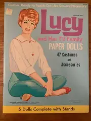 LUCY AND HER TV FAMILY PAPER DOLL BOOK 5 DOLL 47 COSTUMES WHITMAN PUBLISHING
