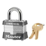 Masterlock 3DCOM LAMINATED PADLOCK 1-9/16" (40mm) Wide Steel Pin Tumbler Padlock