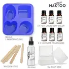 MAKROO Soap Making Kit 10pc with colour, fragrances & 1kg Soap Base melt & pour