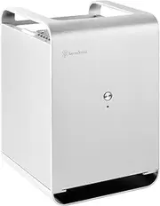 SilverStone Technology Mini-ITX NAS Case Storage Aluminum Computer Silver CS01S