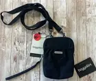 Baggallini Take Two Large RFID Bryant Crossbody New Red 5 X 7.5 Black