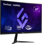 VX2719-PC-MHD 27Inch FHD 1080P 240Hz 1Ms 1500R Curved Gaming Monitor, HDR10, AMD