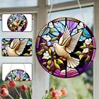 Suncatcher Home Decoration Panel with Chain Acrylic Window Wall Hanging Ornament