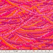 Kaffe Fassett for Rowan Cascades Orange Cotton Fabric by the HALF YARD