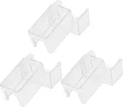 WESIEVYA 3pcs Portable Billiards Chalk Holder with Acrylic Case Transparent Cue Tip Storage for Pool Players Durable Design for Easy Access and Chalk Protection