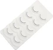 IWOWHERO 5 Pairs Simulation Fake Eyelashes for Grafting Practice Natural Eyelash Strips Mannequin Heads