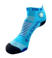 Steigen Breezy Blue Unisex 1/4 Length Running Socks
