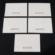(5x) Lot of NEW - GUCCI - WHITE Certificate of Authenticity Card with Envelope