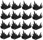 BESPORTBLE Balcony Climb Spikes 24 Sets Carbon Steel Security Fence Nails Garden Deterrent Spikes