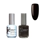 Lechat Nobility NBCS040 Dark Chocolate - UV LED Gel & Nail Polish Lacquer Duo
