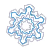 New AVANTI Snowflake Cookie Cutters 5 Piece Set Cake Mold Decorating Baking Tool