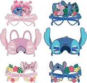 12Pcs Party Paper Mask,Birthday Party Glasses Kids Face Decorations Photo Props Cartoon Masks