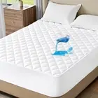 Quilted Mattress Protector Waterproof Breathable Mattress Fitted Bed Cover
