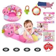 Tummy Time Sensory Playmat & Lounger Pillow for Baby Girls & Boys 0-12 Months