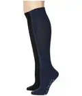 HUE Women's Supersoft Rubber Sole Knee Sock 2 Pair Pack One Size