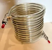 32’ Stainless Steel Counterflow Wort Chiller – 3/8” SS Inner Tube 3/4" Out Tube