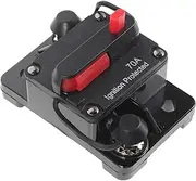 Mikinona Car Ac Power Inverter Car Marine Boat Sound Volt 70 Boat Switch Panel with Ignition Black
