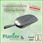 12oz Aluminium Potting Scoop - 340ml - soil, fertiliser, grain, seeds