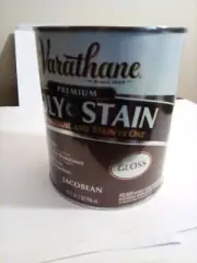 RUSTOLEUM Varathane Stain + Poly JACOBEAN GLOSS 32 Oz FREE S&H