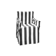 Rans Alfresco 100% Cotton Director Chair Cover - Striped Black