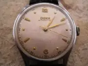 Doxa Antimagnetique with Nice Patina Dial, Manual, Large 35mm