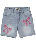Toddler Girls Embroidered Denim Short