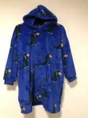 M&S Dinosaur Hooded Blanket Hoodie Loungewear 11-12 Years One Piece Blue Mix
