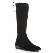 Stuart Weitzman Z1345 Women's Lilene Over-the-Knee Black Suede Boots Size 7 M