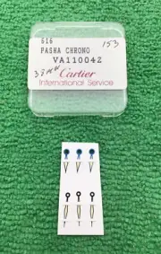 Genuine Cartier 616 Set Of 2 Blue Hands Pasha Chrono VA110042 38mm NOS