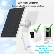 AU 6W Solar panel for Ring Stick Up Cam Battery/Spotlight Cam Battery HD Camera