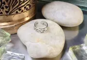 Genuine 925 Sterling Silver Patterned Toe Ring