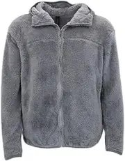[FIL] Mens Teddy Fleece Hoodie Zip Up Jacket Winter Warm Soft Zipper Pockets