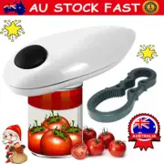 One Click Touch Automatic Can Tin Opener Electric Cutter Jar Lid Wrench Tools AN