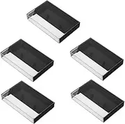 CLISPEED Plastic Cassette Cases Retro Style Cassette Tape Storage Boxes Holders