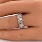 Full Eternity Sterling Silver 2.40 CT Baguette Cut Moissanite Anniversary Ring