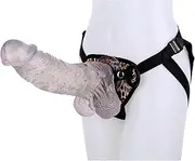 DRTBAC 30.5 Strap-On Dildos, SM Extra Long Penis Silicone Strap On Strap-On for Women Anal Dildo with Suction Cup Removable Butt Plug for Men Couples Lesbians(Transpar)